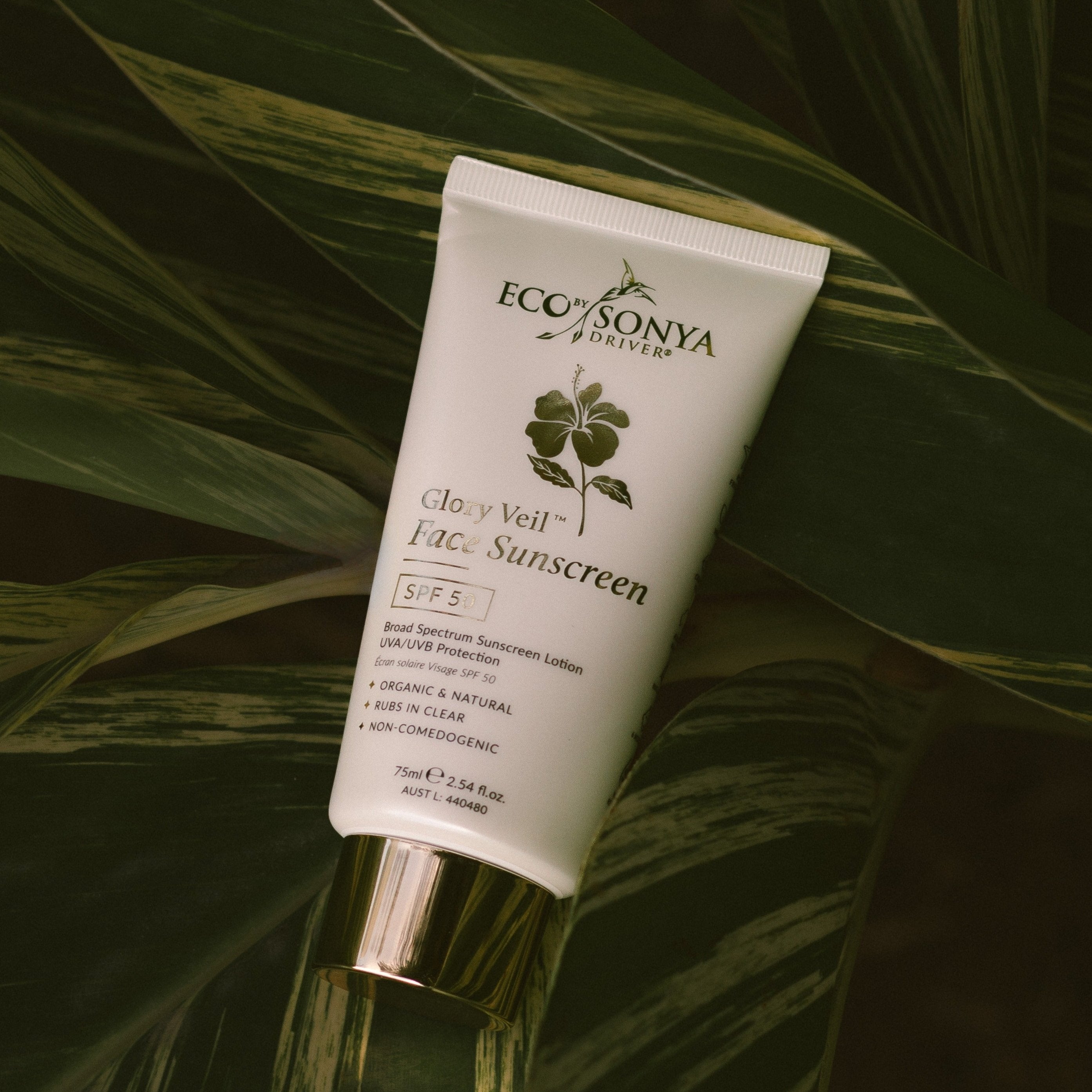 Glory Veil Face Sunscreen SPF 50 - Eco By Sonya organic zinc suncare